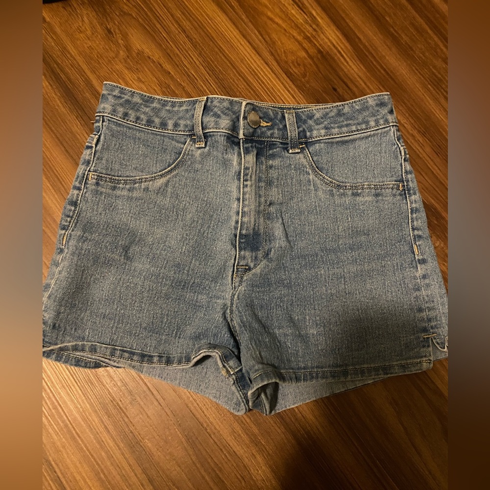 H&M high waisted denim shorts